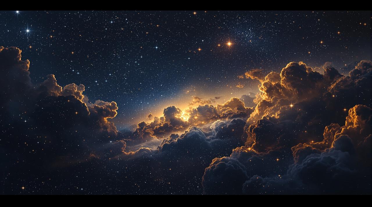 搜短剧网站 - 璀璨星空背景,闪亮的天狼星照耀夜空