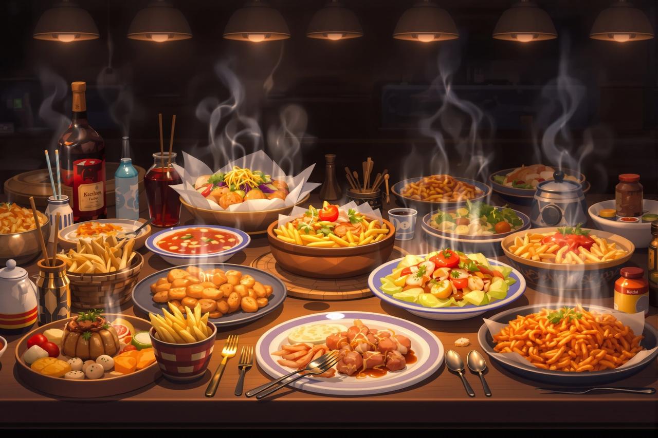 搜短剧网站作品展示 - 食灵之宴 — 美食设定